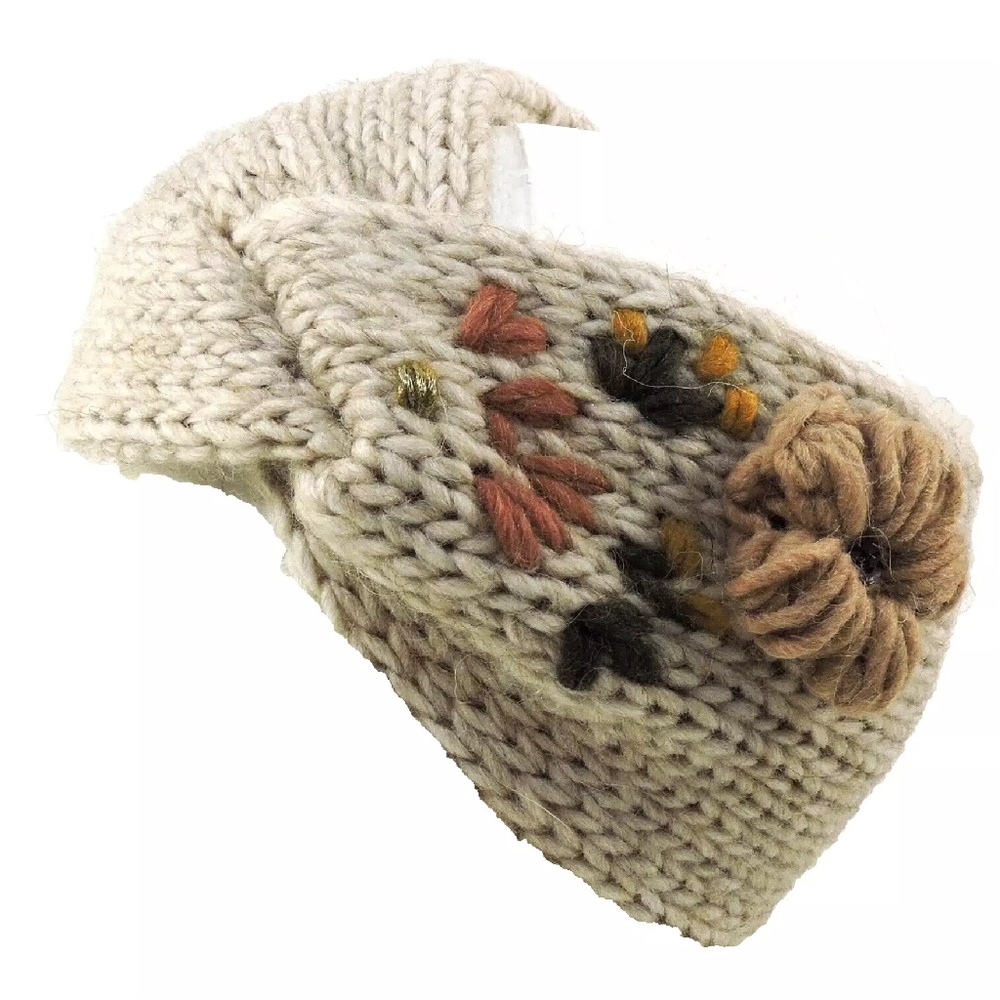 GELSO BIANCO 🇮🇹 WOMEN'S BEIGE ALPACA /WOOL WINTER HEADBAND
